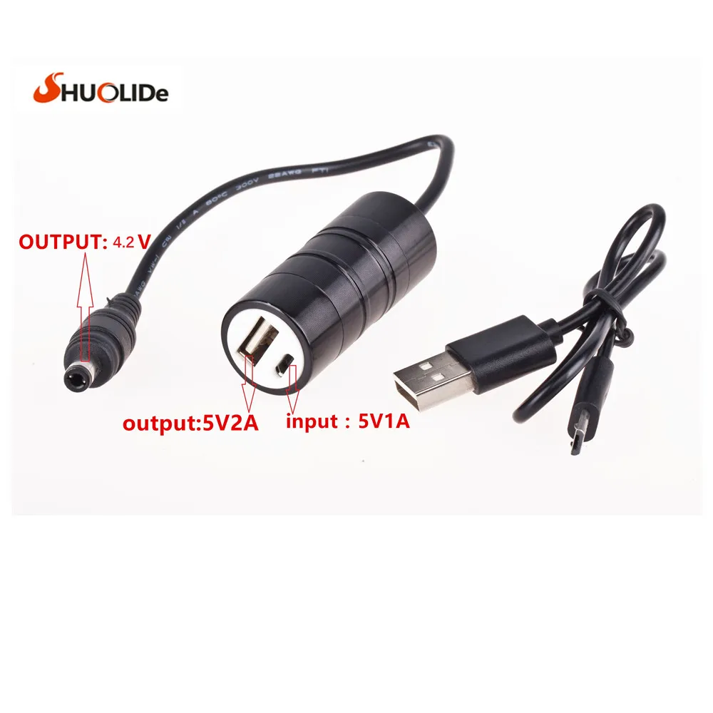 Bicycle Light Battery Power USB Charger 4.2V T6 Bicycle Light Charging