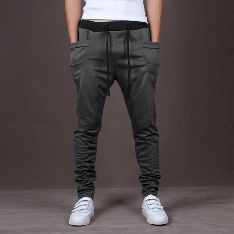 Men s Sports Harem Pants Trousers Casual Fashion Baggy Stylish Hip Hop Jogger GDD99 1