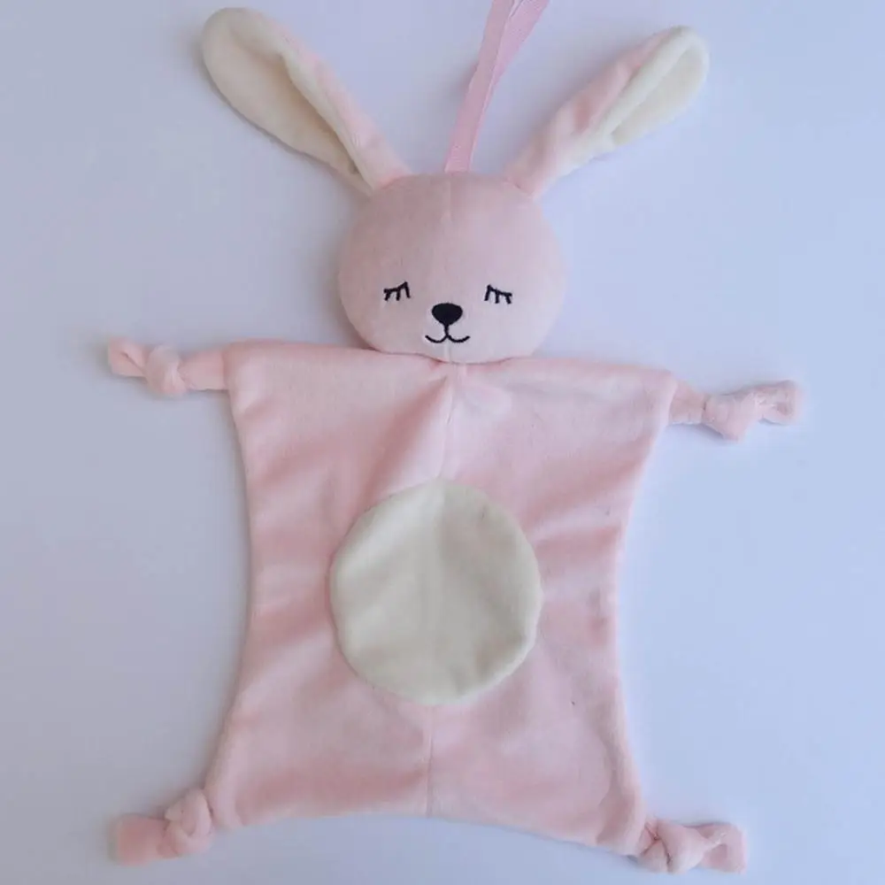 Детские погремушки мобильный подарок мягкое успокаивающее полотенце обучающая плюшевая кукла Дети Новорожденные успокаивающие игрушки-полотенце в форме животного для младенцев - Цвет: rabbit