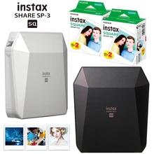 Fujifilm Instax partager SP-3 imprimante Mobile Film instantané Photo carré carré imprimantes noir/blanc + 20/40 feuilles Instax Films carrés