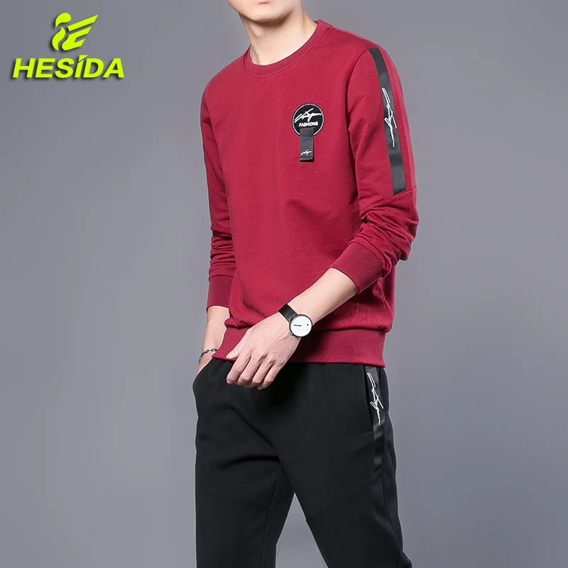 

Sport Suit Men 2pcs Running Set Spring Autumn Hooded Tracksuit Pullover Sportswear Track Pants Hoodie Sweatshirt Sport Wear Men