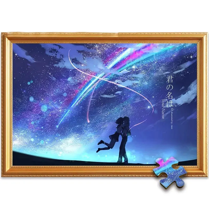 

Jigsaw Wooden Puzzle 1000 Pieces Adult Antistress Cartoon Anime Kid's Educational Toy Couple Birthday Romantic Customized Gift
