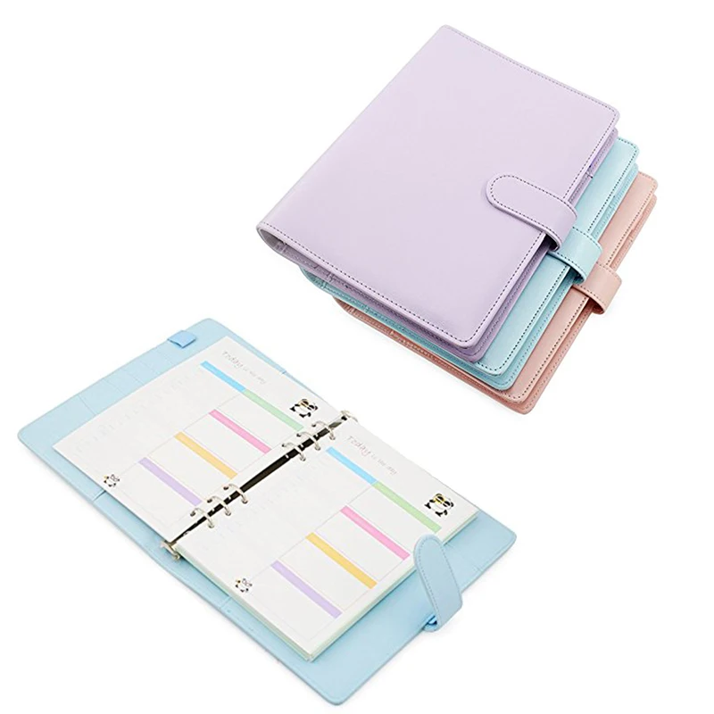 

Fashion Theme A5 PU Leather Note Creative Year Plan Notebook 365 Days Inner Page Binder Planner Diary Notebook Travel Journal