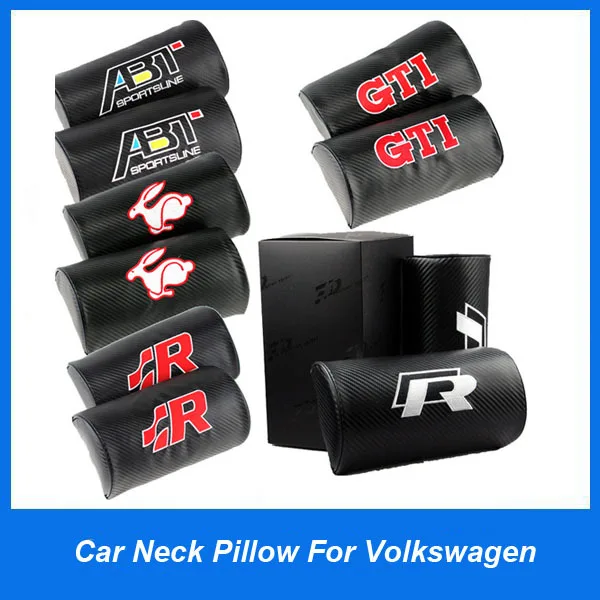 2pcs/lot R ABT GTI car neck pillow car auto headrest pillow For VK