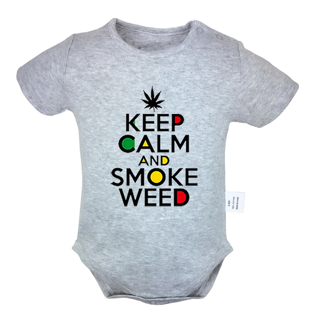 Одежда для новорожденных мальчиков и девочек с надписью Keep Calm And Love Me sleep один