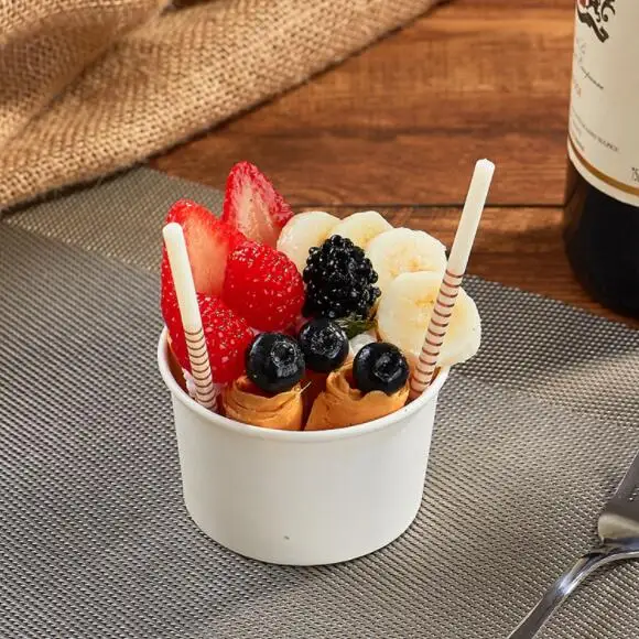 Fake foods display props fake fried ice cream rolls model fruit ice