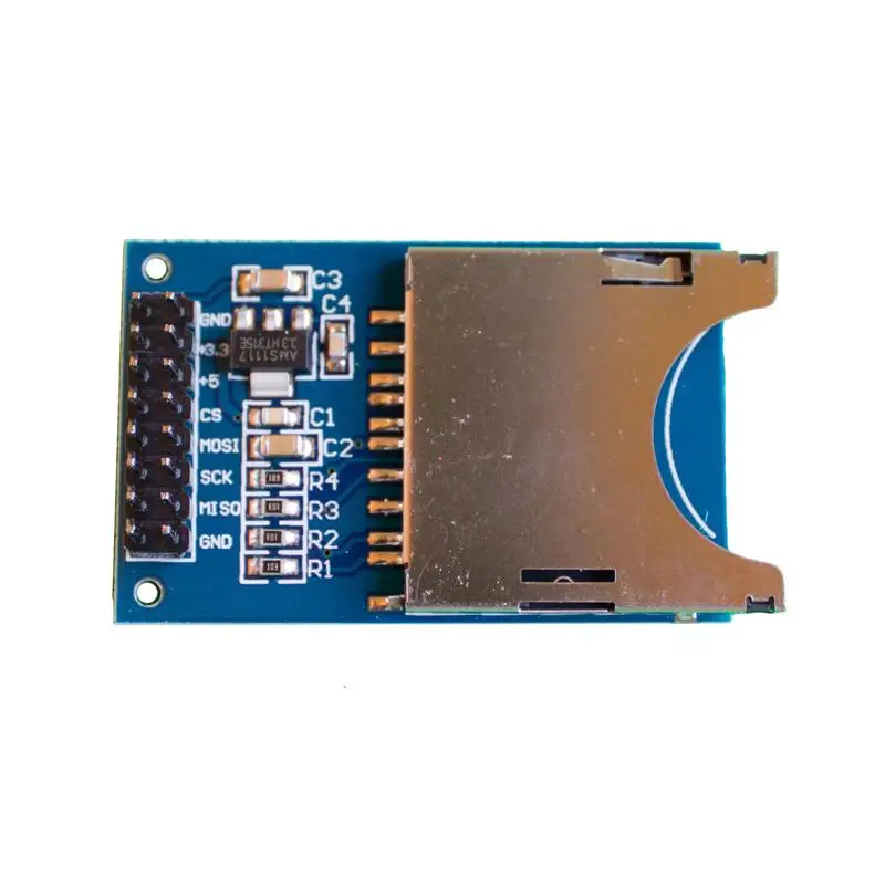 

Memory SD Card Module Slot In Socket Reader for Arduino ARM PIC MCU PCB BOARD