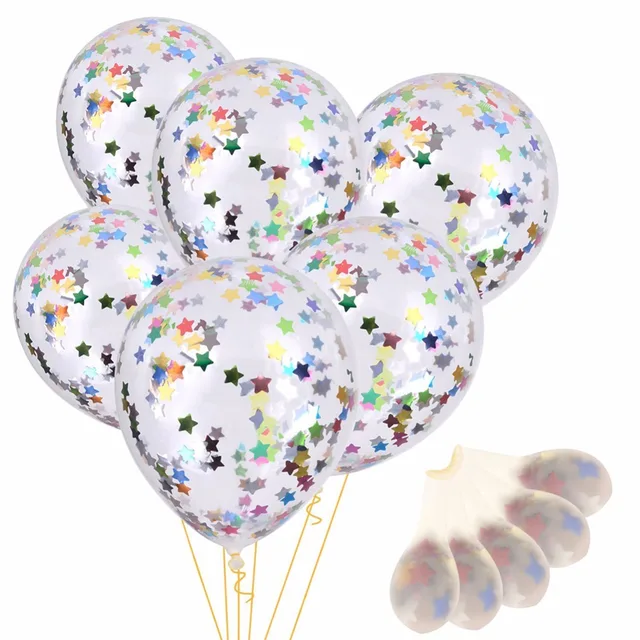 confeti globos 10 unids 12 pulgadas transparente globos ltex globos con estrella confeti para la - Globos Transparentes confeti globos 10 unids 12 pulgadas transparente globos ltex globos con estrella confeti para la - Globos Transparentes
