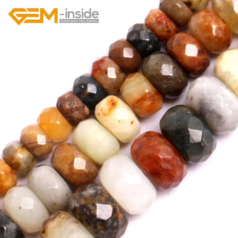 

GEM-inside Natural Nephrite Faceted huashow Jad e Natural Stone Beads DIY Loose Beads For Jewelry Making Strand 15 Inches DIY !