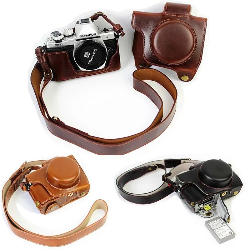 vintage camera leather case