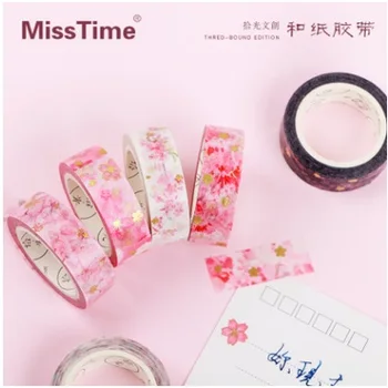 

12PCS/LOT Cherry Blossom series paper decorative tape masking tape washi tape