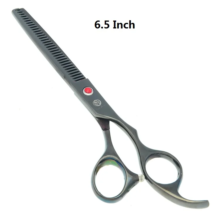 7.0" Purple Dragon Grooming Pet Clipper Japan 440c Steel Dog Straight& Thinning&Curved Scissors Animal Hair Cut Shears LZS0355 - Цвет: LZS0354 Thinning