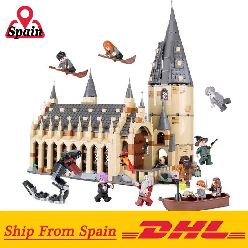 

Movie Series 16052 Great Hall Set Building Blocks Bricks DIY Toys Compatible with Legoings 75954