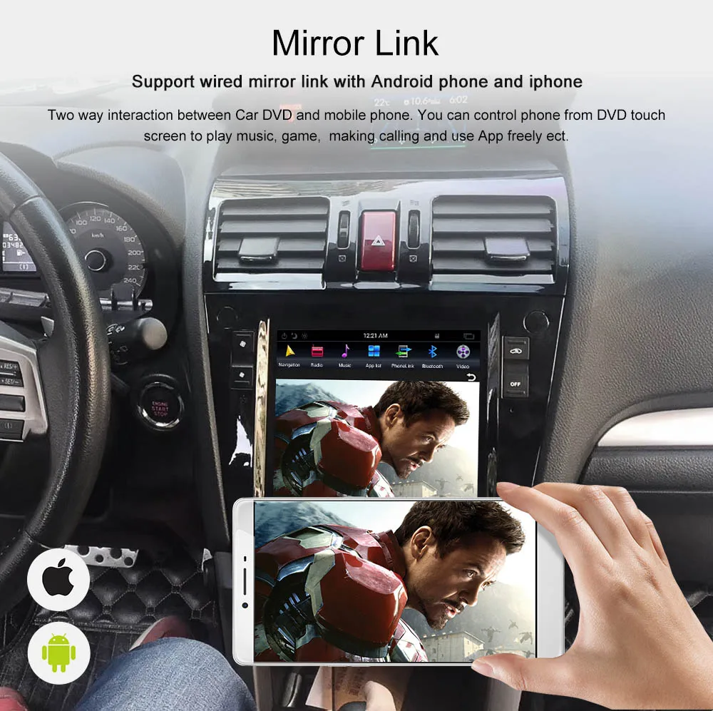 ZWNVA Тесла стиль ISP экран Android 7,1 без DVD плеер gps навигация Радио экран для Subaru Forester 2013