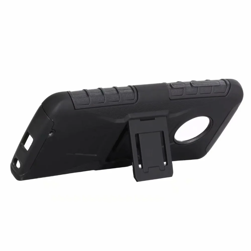Anti-Shock Impact Holster Belt Clip Armor Case Cover sFor Motorola Moto G6 X4 Z3 G6 Play E5 X5 Z3 Play G6 Plus Heavy Duty Armor  (4)