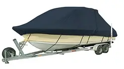 1200D с полиуретановым покрытием тяжелых trailerable лодка Крышка, 17'-18'x96 ", T-TOP лодки, высокое качество Водонепроницаемый лодка охватывает
