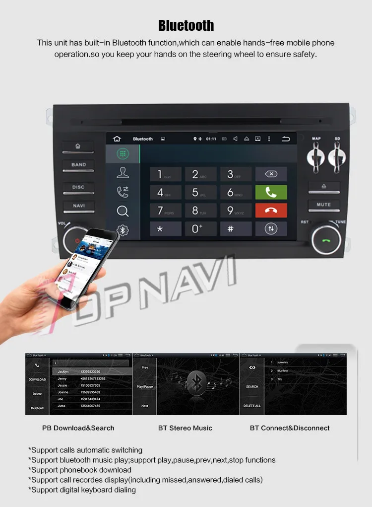 Best Topnavi Quad Core Android 7.1 Car DVD Player for Poesche Cayenne 2003 2004 2005 2006 2007 2008 2009 2010 Radio GPS Navigation 31