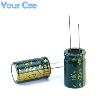 

10 pcs Electrolytic Capacitors High Frequency 100v 470uf 16X25MM Good Quality Aluminum Electrolytic Capacitor