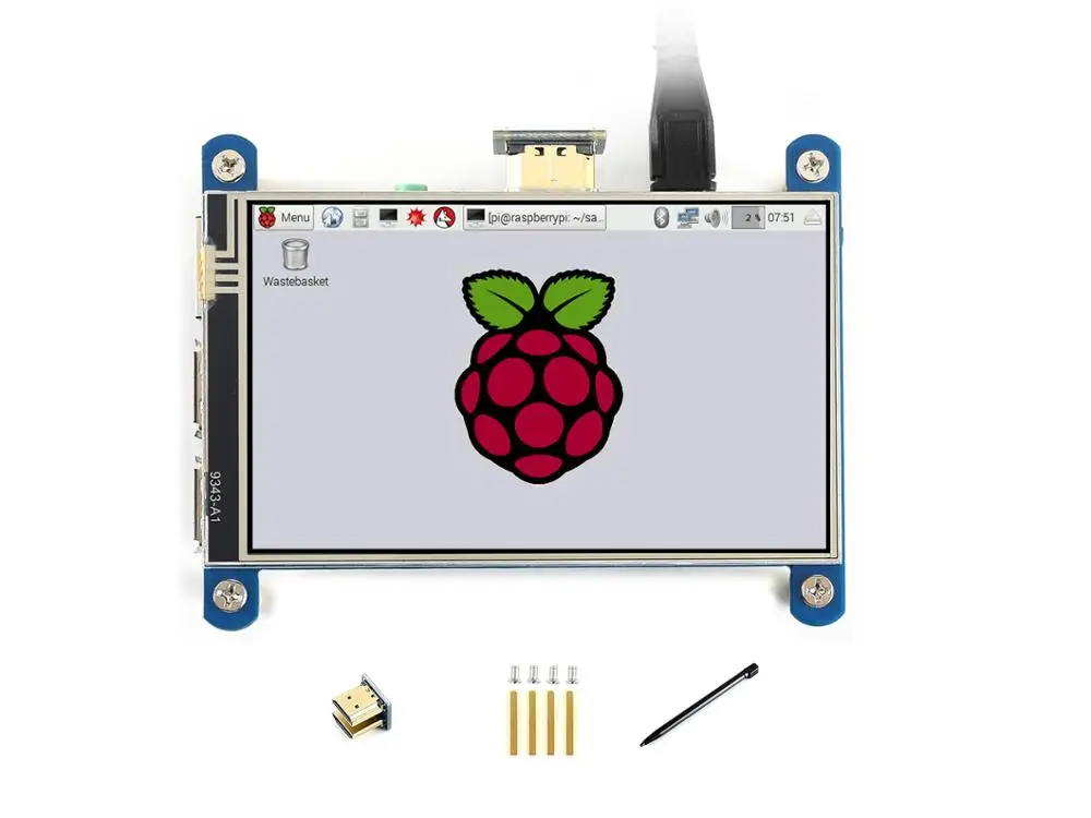 4 дюймовый резистивный сенсорный экран Waveshare IPS LCD (тип H) 480x800 HDMI интерфейс