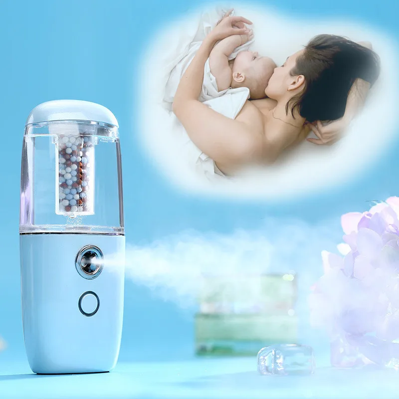 

Newest Nano Mist Spray USB Rechargeable Vehicle-mounted Handy Atomization Mister Face Facial Moisturizing Mini Beauty Instrument