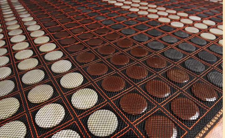  Free shipping Full body China jade korea health heating mat foldable jade stone massage seat mat 1.