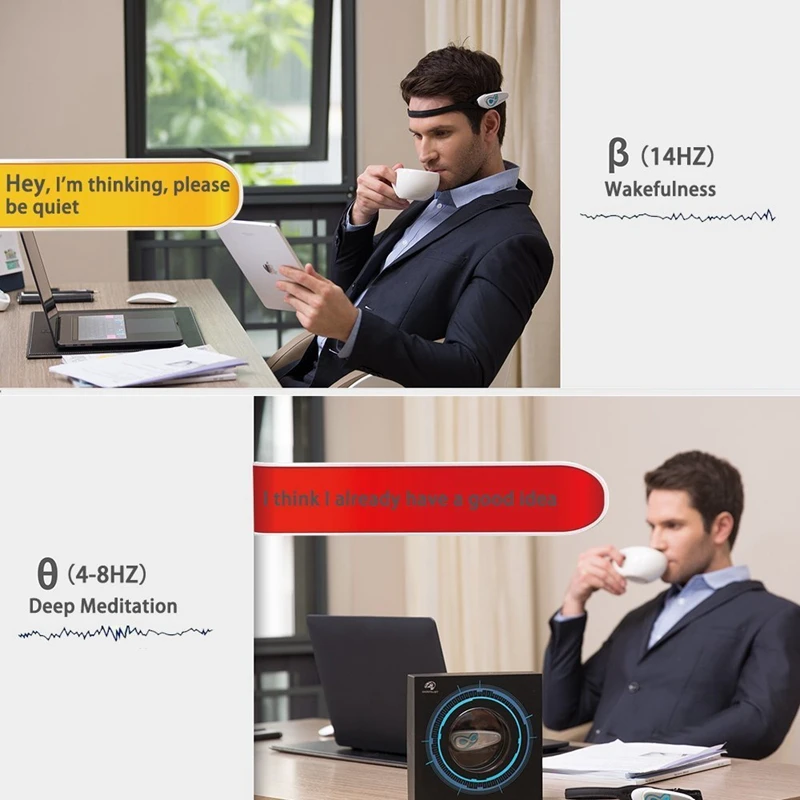 Умная Беспроводная Bluetooth головная повязка с датчиком мозговой волны для детей