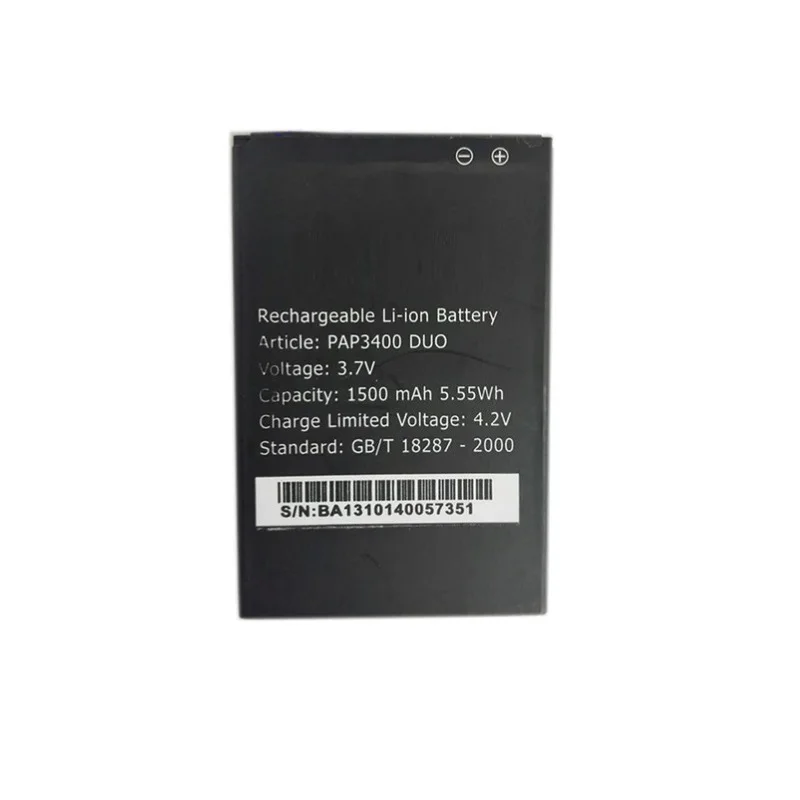 Новинка 5.55Wh для Prestigio MultiPhone батарея PAP3400 DUO PAP 3400 Замена литий-ионная Бесплатная