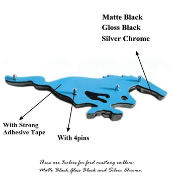 

100PCS/LOT ABS Horse Emblem with Tape and Pins