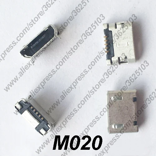 50 шт. M020 микро USB разъем DIP 6 4 расстояние зарядки телефона Разъем 2 0 Женский мини 5Pin
