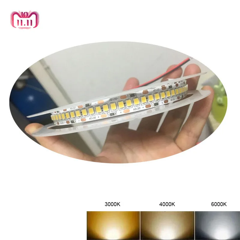 cheap 1800lm m High CRI gt;80 5m 1200 LED 2835 Bande LED 12V 24v lights sttrip Flexible Llight 240 led m LED strip White Warm white