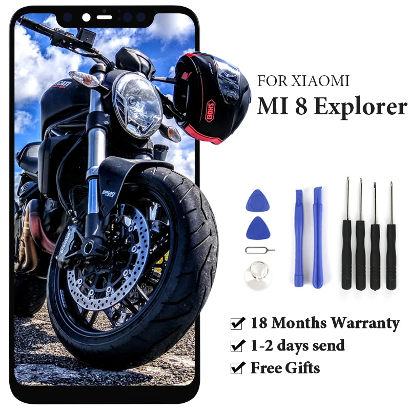 

For Mi 8 Explorer Version Display Phone Replacement 6.21" inch LCD Screen OEM Quality Digitizer Assembly LCD For Mi 8 Display