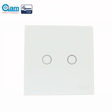 Neo coolcam casa inteligente z-onda 2ch interruptor de parede da ue sensor compatível com z-onda 300 séries e 500 séries de automação residencial