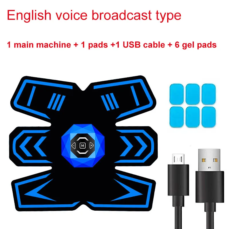 Беспроводной Электрический abs мышечный Стимулятор Muslce EMS тренажер миостимулятор тела Фитнес потеря веса тело массажер для похудения - Цвет: option 05