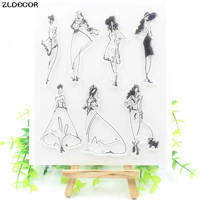 

ZLDECOR New Transparent Clear Silicone Stamps for DIY Scrapbooking/Card Making/Kids Fun Decoration Supplies