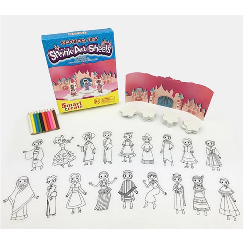 DIY Рисунок кристаллы игрушки Стекло лед ювелирные изделия граффити творческой раннего обучения Развивающие игрушки для Для детей Подарки - Цвет: Traditional Girls
