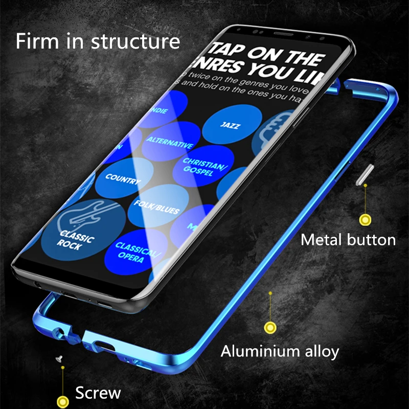 

Case For Samsung Galaxy S9 Plus Metal Aluminum PC Luxury Capa best Metallic Smartphone shell Anti-drop back cover 6.2'' Coque