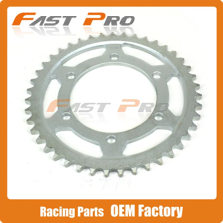 

43T Rear Sprockets For Yamaha XJR13005WM MT-015YU FZ-1 YZF-R6 FZ-6 FZ6 Kawasaki GPX600R GSX-R1000 ZX600
