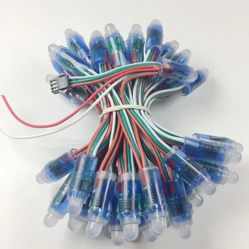 1000 шт./лот 12 мм WS2811 UCS1903 светодиодный пиксельный модуль DC 5 В вход IP68