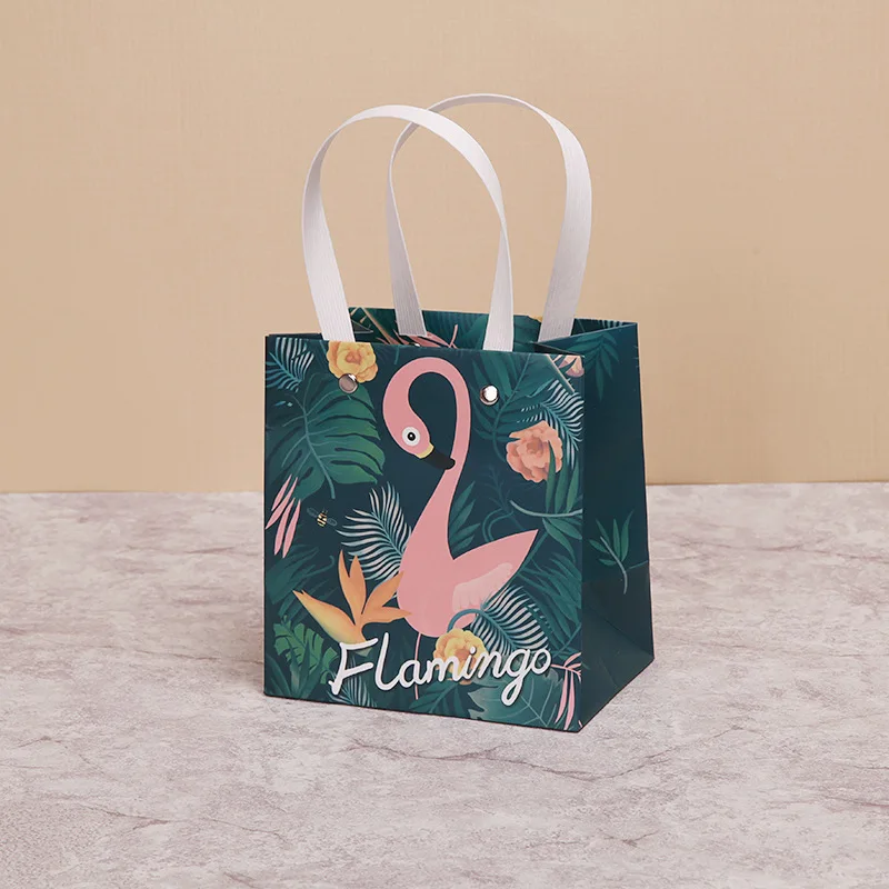 5 шт. Фламинго коробка конфет сумка подарок ювелирных изделий Коробки Bages Фламинго вечерние Suppies упаковка подарочная коробка свадебные