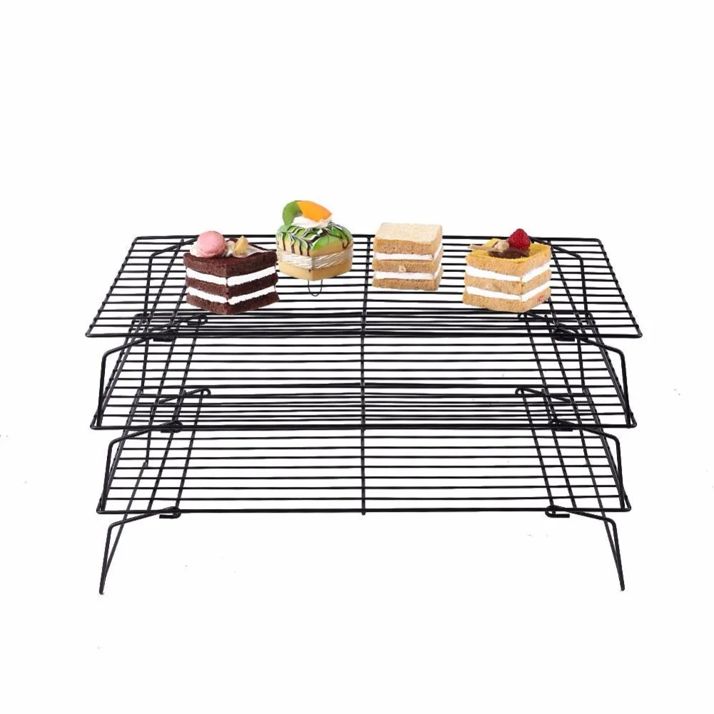 Qty 2 Large Metal Wire Cooling Racks