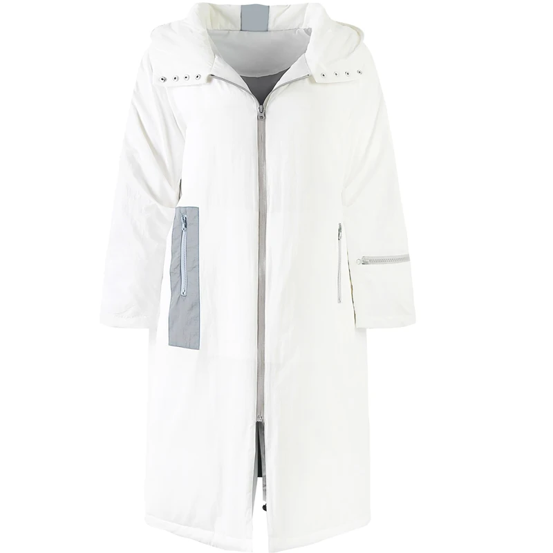ELF SACK New Winter Woman Coat 90% White Duck Down Casual Solid Long Warm Women Warm Jackets Coat Outwear Streetwear Female Coat