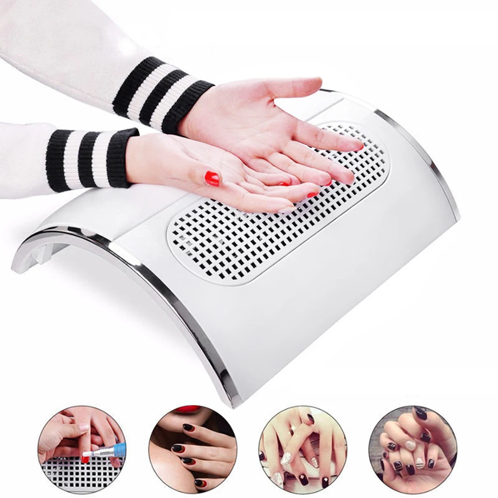 

Powerful Nail Dust Suction Collector with 3 Fan Vacuum Cleaner Manicure Tools with 2 Dust Collecting Bags