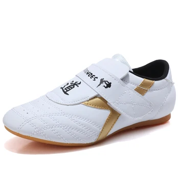 

Kids Taekwondo shoes Child Designated Karate wrestling shoes kickboxing woman Adult male female tae kwon do slip sport Sneakers