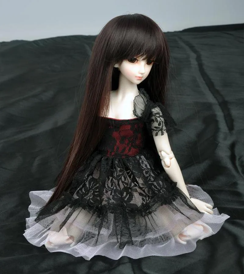 2018 New Arrival 1/3 1/4 1/6 BJD Doll SD Dress Black Clothes DIY BJD Dress For Girls Birthday Gift