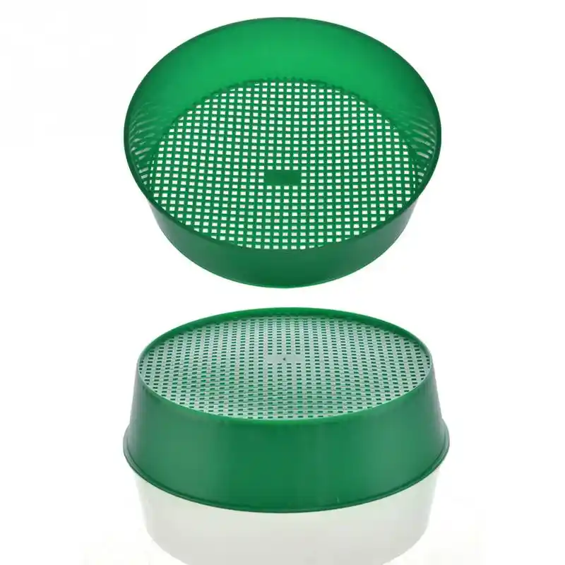 New Sale 1pc Plastic Garden Sieve Riddle Green For Composy Soil