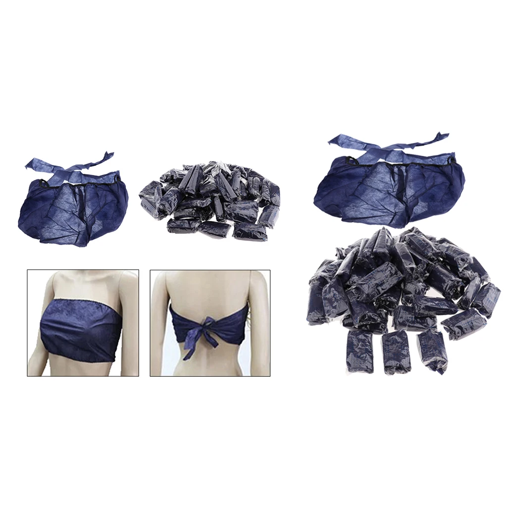100pcs Disposable Spa Massage Beauty Non-Woven Women Bikini Bras, Wholesale
