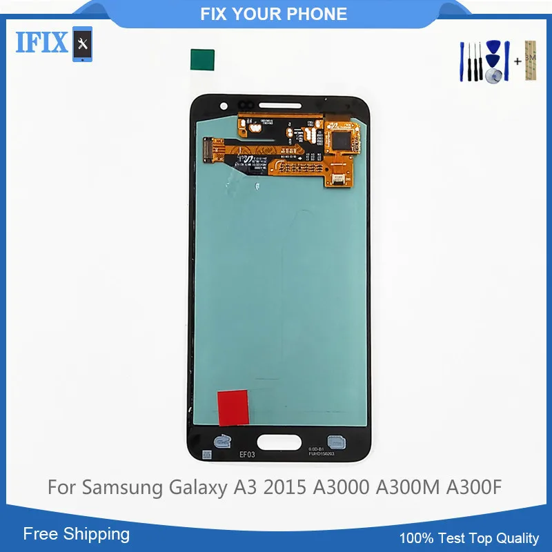 Супер OLED для Samsung A3 2015 A3000 A300M A300F ЖК-дисплей сенсорный экран дигитайзер стекло в
