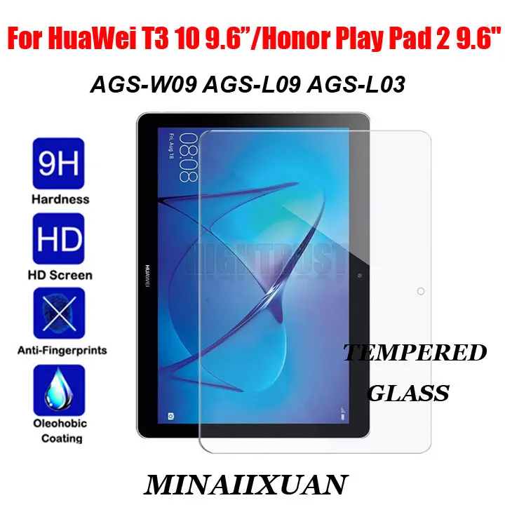 Защитная пленка для экрана из закаленного стекла Huawei Mediapad T3 10 9 6 дюймов AGS