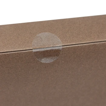 

DHL Wholesale Clear Ellipse Self Adhesive Grocery Sticker Label Plastic Transparent Envelope File Box Sundries Sealing Label