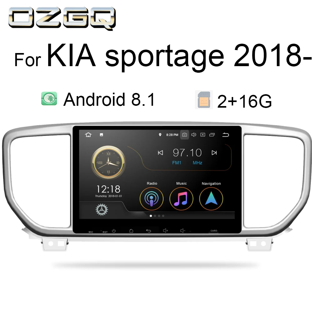 OZGQ радио автомобиль Android 9 0 система PX30 ''в тире IPS сенсорный экран мультимедиа